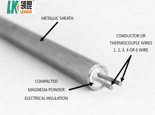 4 Çekirdekli Korumalı Mineral İzoleli Metal Kılıflı Kablo 0.25mm 12.7mm SS321